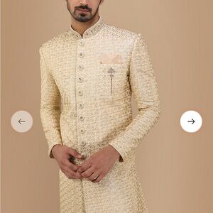 Elegant Cream Sherwani for Men
